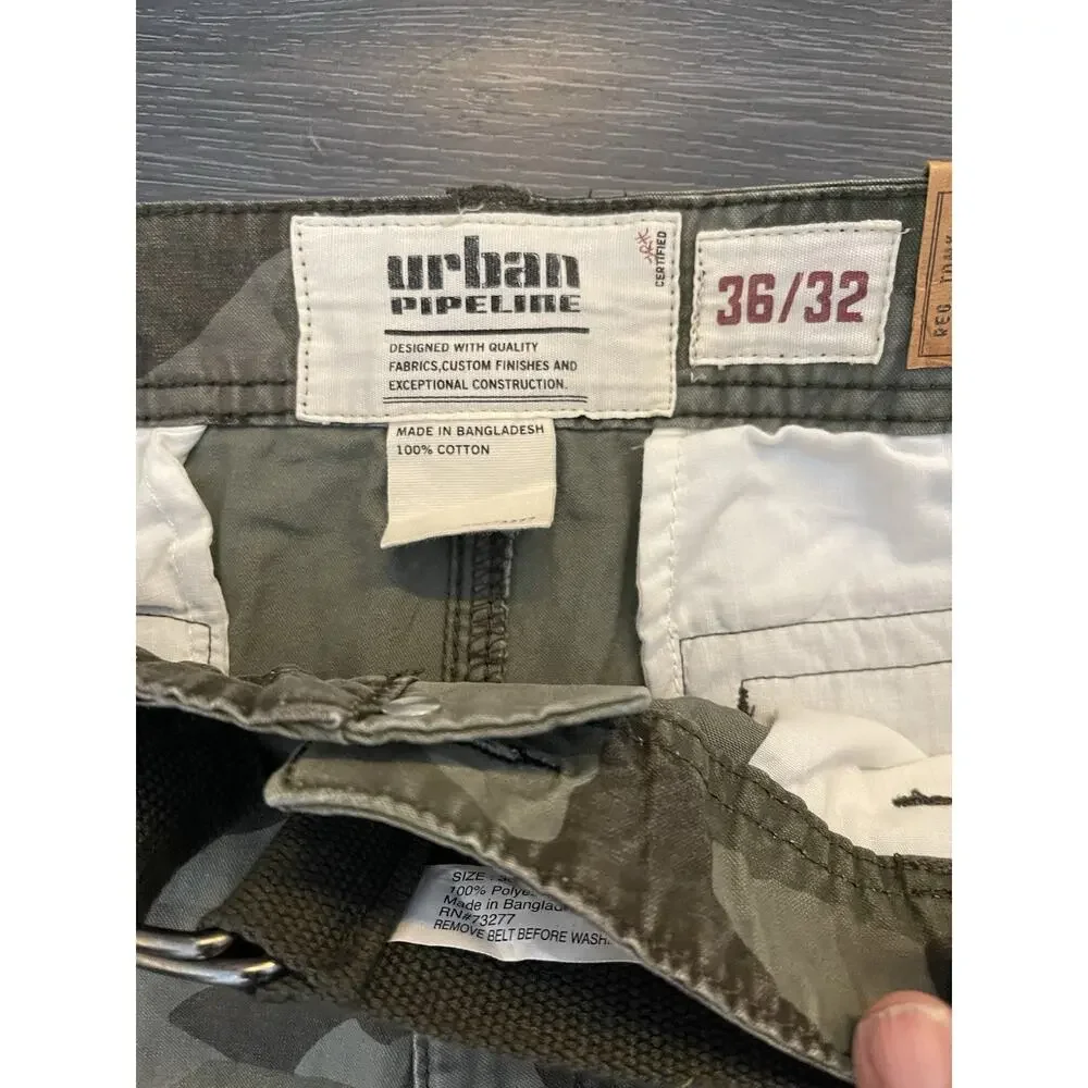 Urban Pipeline Men's Camo Cargo Pants 36x32 EUC